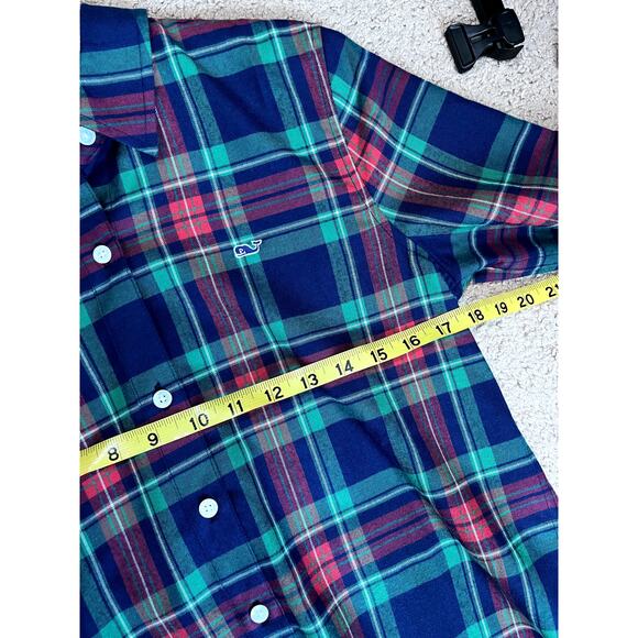 Women's Button Front Colorful Plaid Vineyard Vines Shirt 2 - Picture 5 of 7